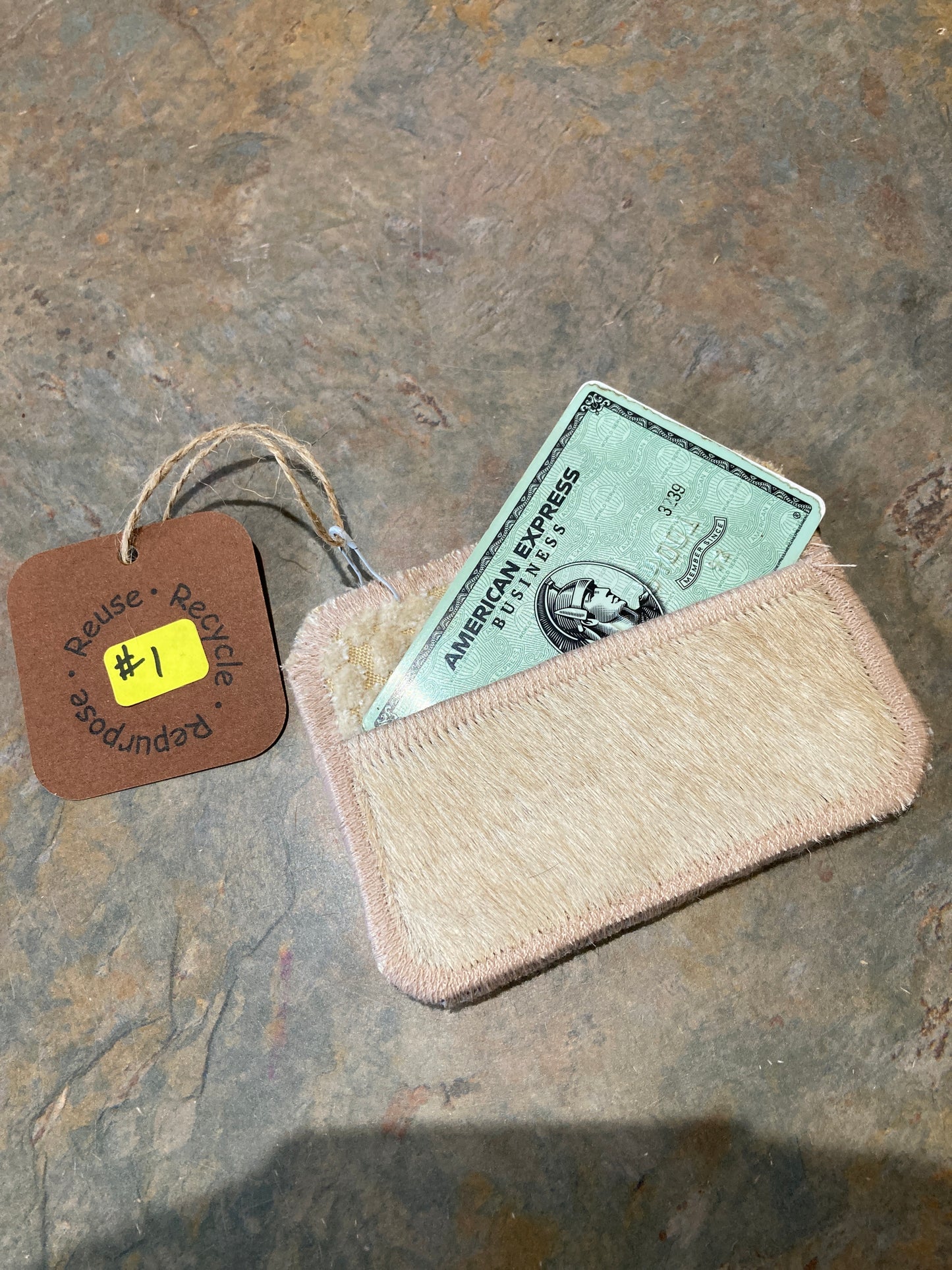 Cowhide Credit Card Wallet / #1