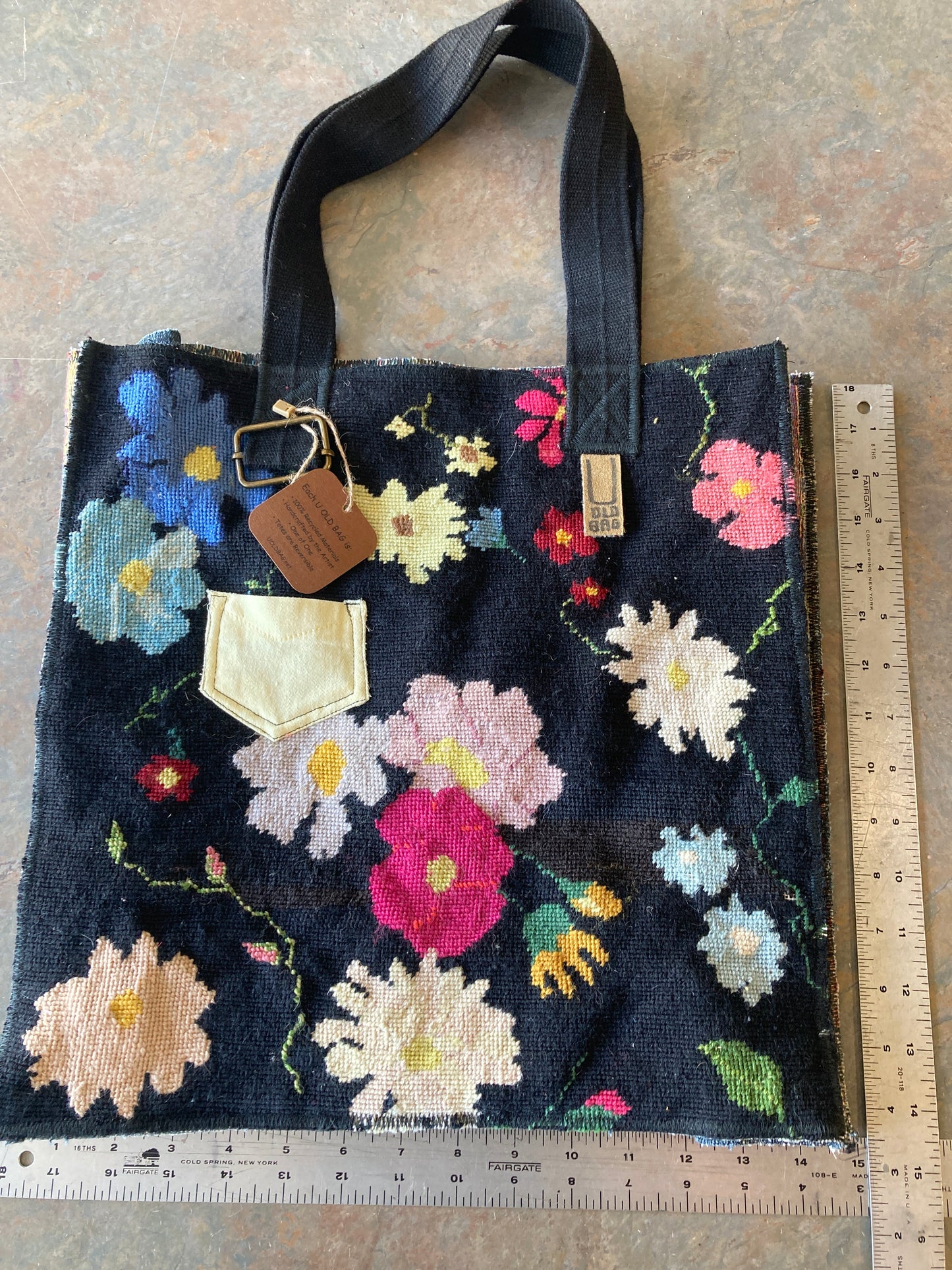 MARGIE / Embroidered Vintage Tote