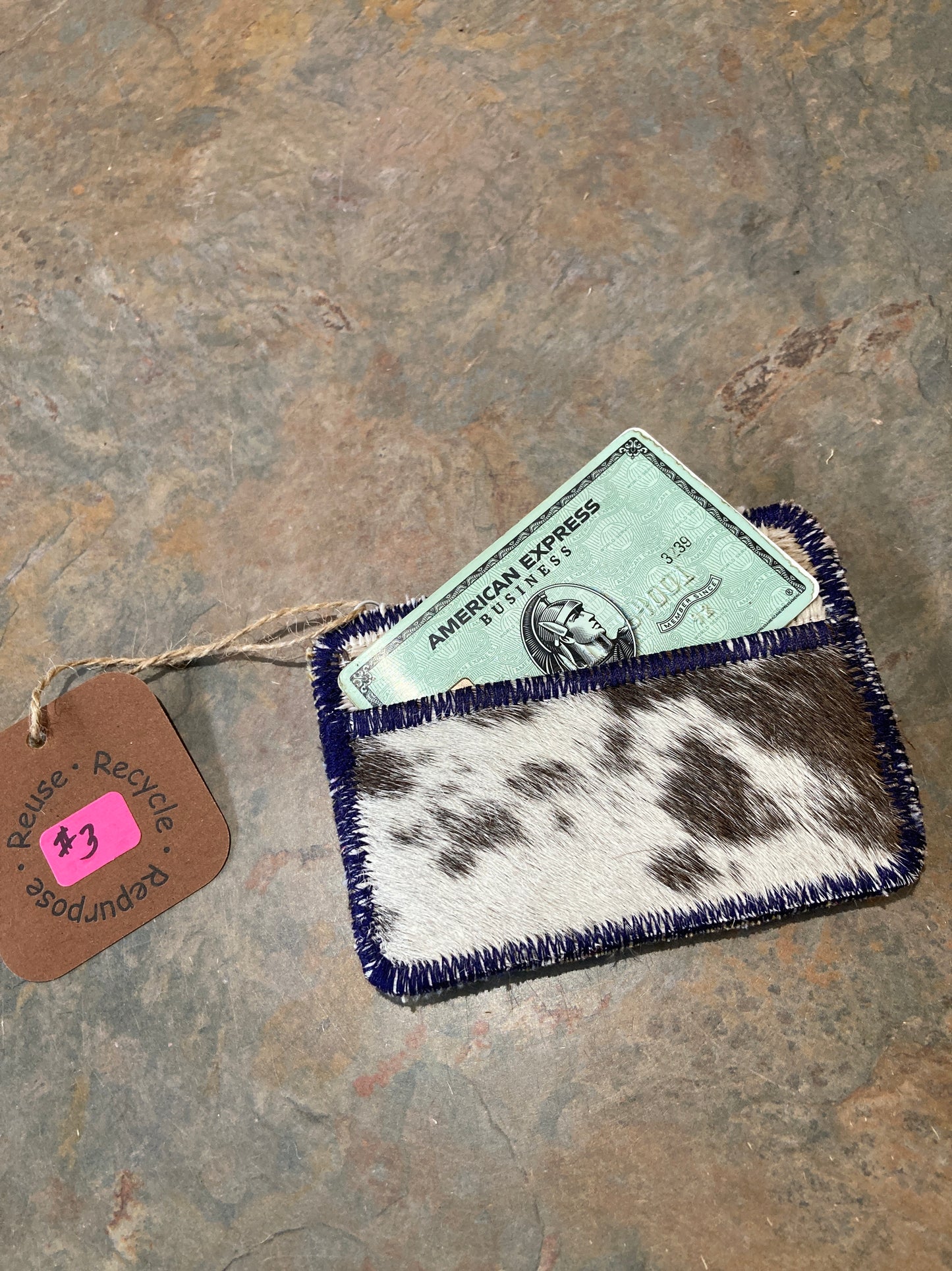 Cowhide Credit Card Wallet / #3